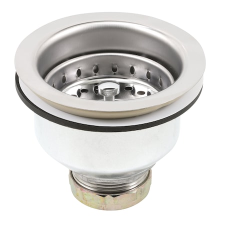 Prime-Line Kitchen Sink Basket Strainer Drain Assembly 3-1/2 to 4 w/ Putty and Deep Pressure Cup MP321791